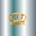 Golden Crown Design Royalty Free Stock Photo