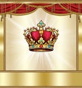 Golden Crown Royalty Free Stock Photo