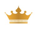 Golden Crown Icon Royalty Free Stock Photo