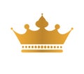 Golden Crown Icon Royalty Free Stock Photo