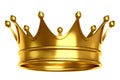 Golden crown illustration Royalty Free Stock Photo