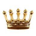 Golden crown isolated on white