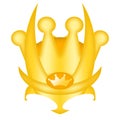 Golden crown Royalty Free Stock Photo