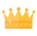 Golden crown vector illustration.