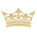 Golden crown in vectors