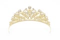 Golden crown on a white background Royalty Free Stock Photo