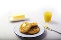 Golden Crumpets Royalty Free Stock Photo