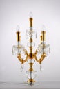 Golden crystal table lamp