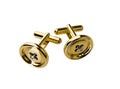 Golden cufflinks