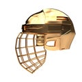 Golden Cup Ice Hockey Helmet