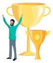 Golden Cup Winner, Rewarad, Trophy, Goblet Vector