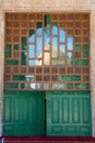 The golden cupola of Dome of the rock, reflecting in a window. Jerusalem, Israel Royalty Free Stock Photo