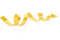 Golden curly ribbon