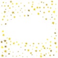 Golden cute hand drawn stars.