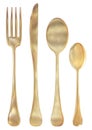 Golden cutlery set