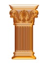 Golden 3d column