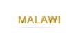 Golden 3D Malawi inscription isolated on white background - 3D