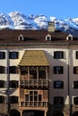 Golden Dachl balcony in Innsbruck Royalty Free Stock Photo