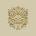 golden dawn vector design icon logo