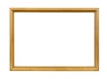 Golden decorative empty picture frame Royalty Free Stock Photo