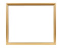 Golden decorative empty picture frame Royalty Free Stock Photo