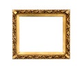 Golden decorative frame for painting