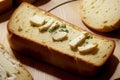 Golden Delight Celebrating the Irresistible Garlic Bread.AI Generated