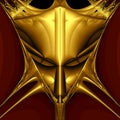 Golden demon mask
