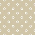 Golden diamonds seamless pattern. Subtle vector minimalist geometric texture