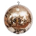 Golden disco ball Royalty Free Stock Photo