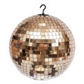 Golden disco ball Royalty Free Stock Photo