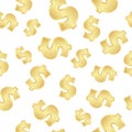 Golden dollar sign Royalty Free Stock Photo