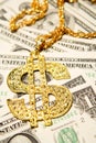 Golden dollar-symbol Royalty Free Stock Photo