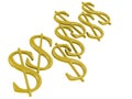 Golden Dollar Symbols