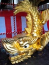 Golden dolphins on the roof of the Nagoya castle Royalty Free Stock Photo