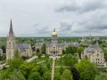 Mary Stands Atop The Golden Dome Of The University Of Notre Dame Main Administration Building Iv