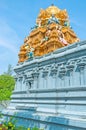 The golden dome of Hindu Temple