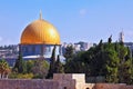 Golden Dome Mosque of Caliph Omar Royalty Free Stock Photo