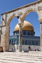 The Golden Dome Mosque in Jerusalem Royalty Free Stock Photo