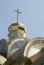 Golden dome the Russian Orthodox Church Royalty Free Stock Photo