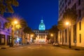 The golden dome of the Savannah City Hall in Savannah Royalty Free Stock Photo
