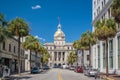 The golden dome of the Savannah City Hall in Savannah Royalty Free Stock Photo