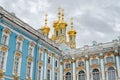 The Golden domes of Catherines Palace in Pushkin, Russia Royalty Free Stock Photo