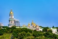 Golden domes of Dormition Cathedral, Kiev, Ukraine Royalty Free Stock Photo