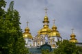 Golden Domes of St. Michael\'s Golden-Domed Monastery is one of the famous church complex Kyiv Royalty Free Stock Photo