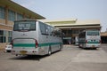 Golden Dragon Bus of Greenbus Company. Route Between Chiangmai Royalty Free Stock Photo