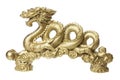 Golden Dragon Figurine Royalty Free Stock Photo