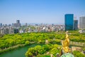Osaka Castle skyline Royalty Free Stock Photo