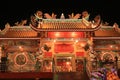 The Golden Dragon Shrine building, Chinese shrine, popular tourist attractions Pak Nam Pho City Buddhism beliefs