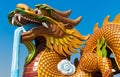 Golden Dragon statue Royalty Free Stock Photo